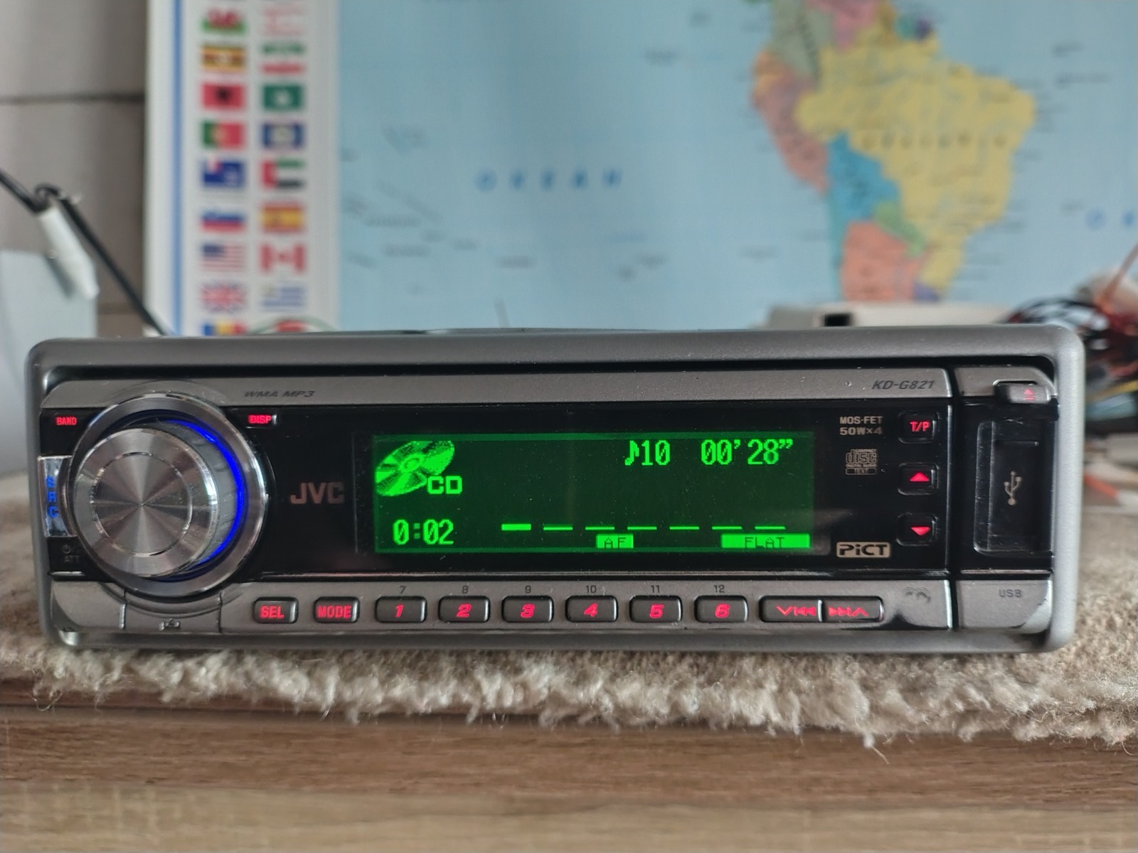 JVC KD-G821 Car Radio Stereo Mobile Media Station Fully Working Great Shape