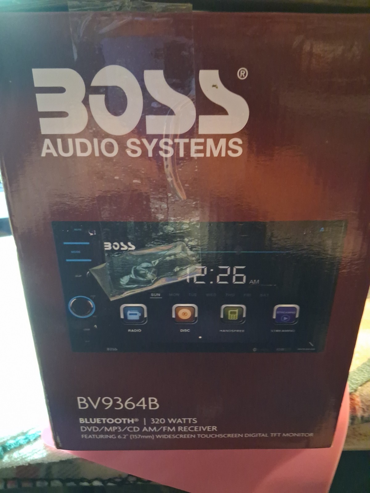 Boss BV9364B AUDIO SYSTEM BLIETOOTH DVD MP3, CD, AM, FM RECEIVER,320WATTS