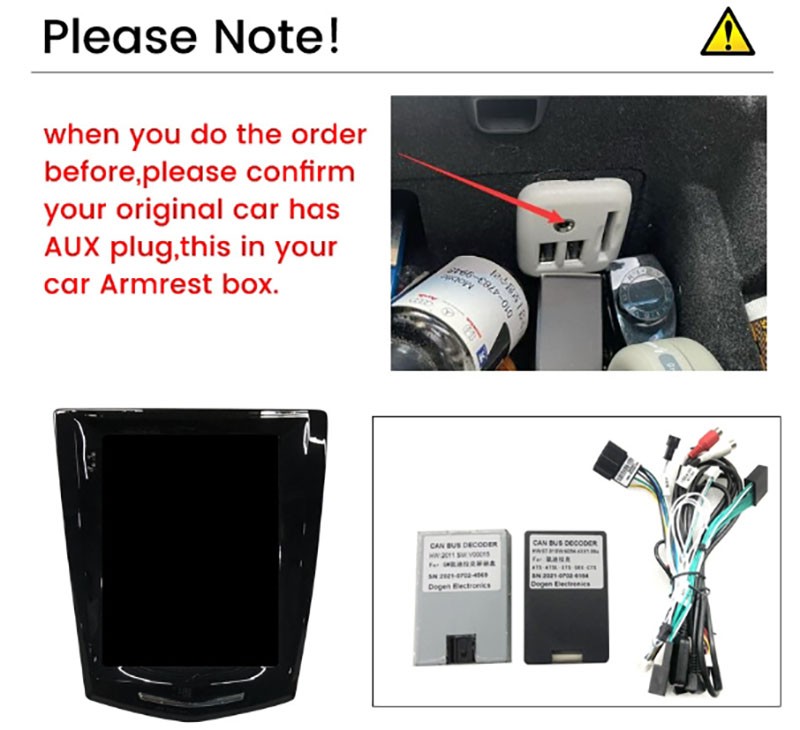 9.7″ Android 13 Car Stereo Radio Carplay GPS Screen For Cadillac ATS SRX XTS CTS