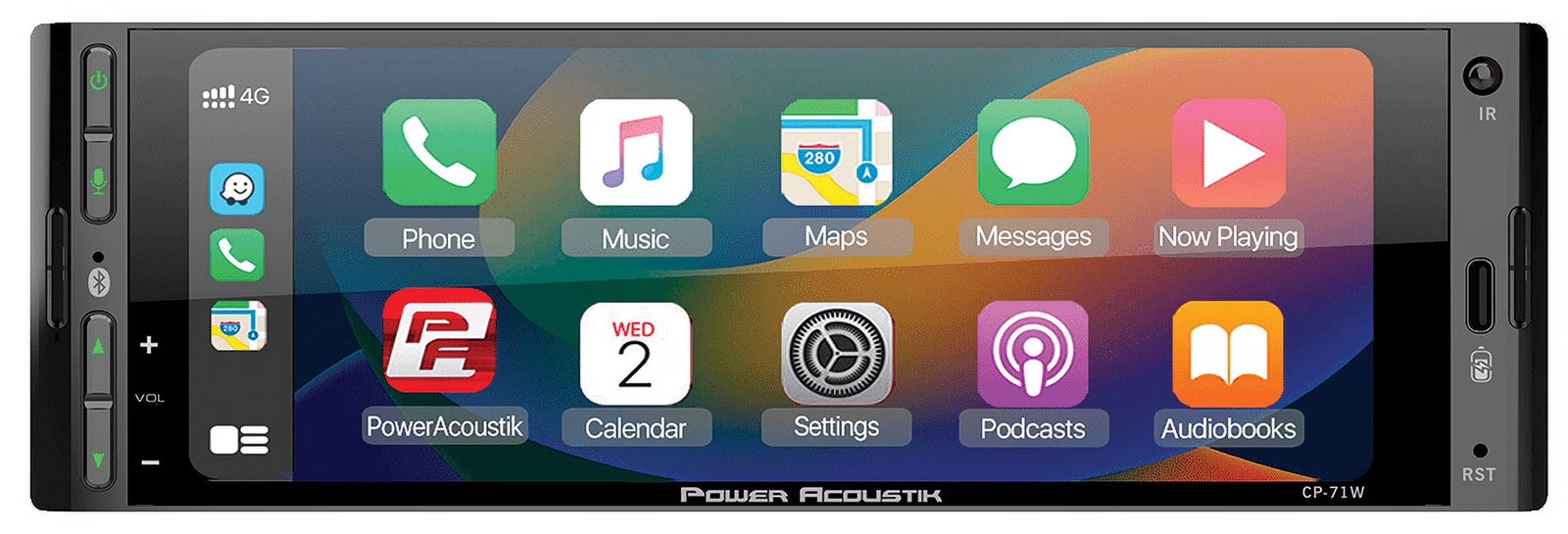 CP-71WA Single DIN 6.5″ Color Touchscreen Car Stereo with Bluetooth Connected Ap