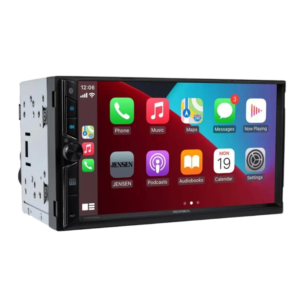 Jensen CAR723W 7″ Double-DIN Digital Multimedia w/ Backup Bullet Camera