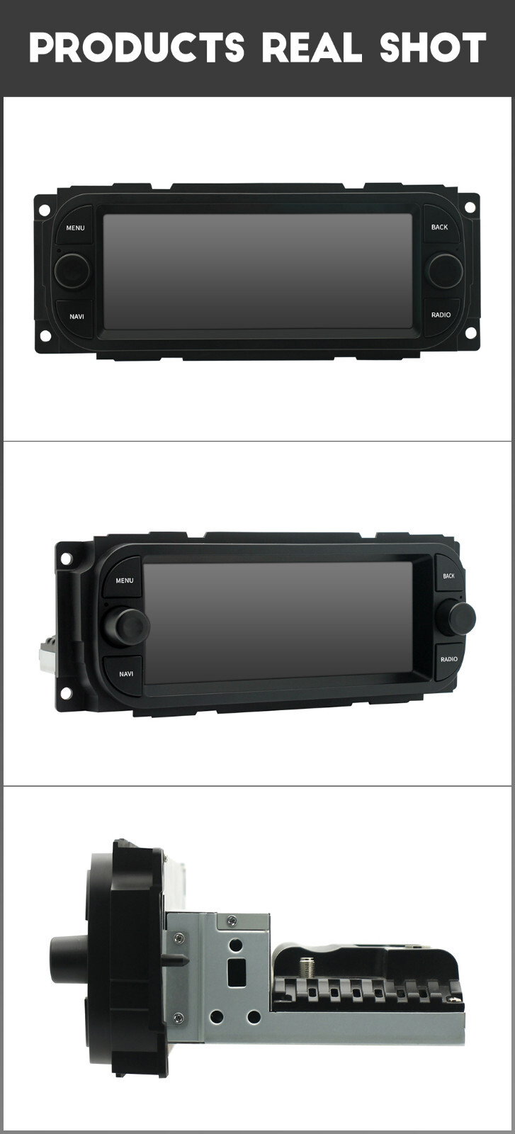1 Din Car Stereo Radio BT Head Unit W/Cam Fit For Dodge Caravan/Dakota 2001-2004