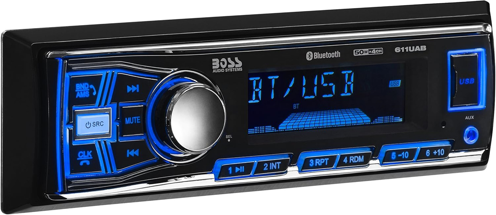 638BCK Car Stereo Package – Single Din, Bluetooth, No CD DVD Player, AM/FM Radio
