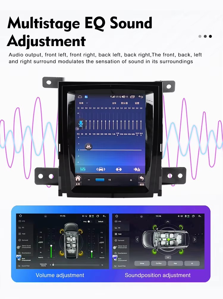 10.4″ Android 13 Car Radio For Cadillac STS 2007-2012 GPS Carplay 6+128GB Stereo