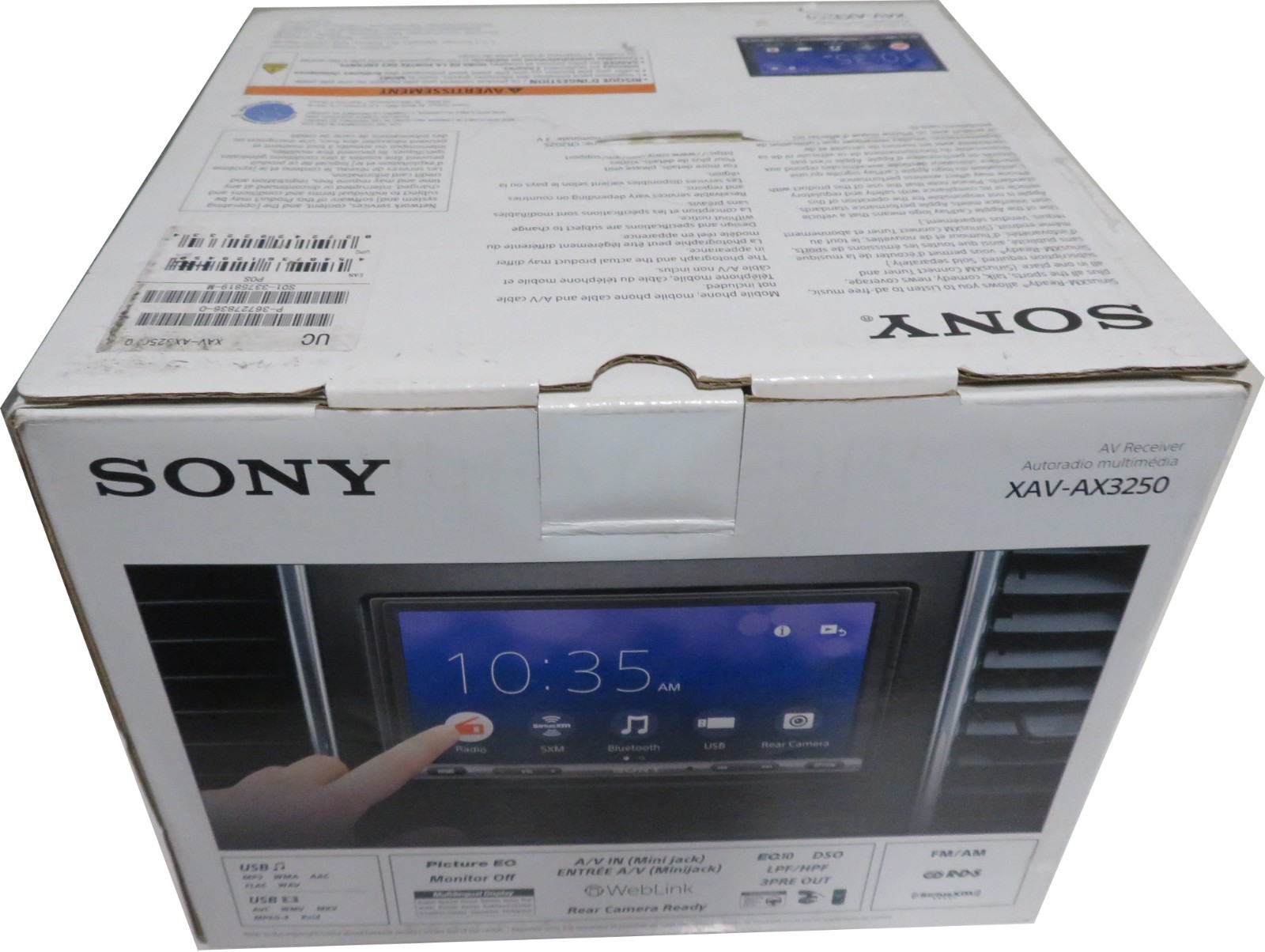 Sony XAV-AX3250 6.95″ Apple CarPlay Android Auto Bluetooth Multimedia-Black