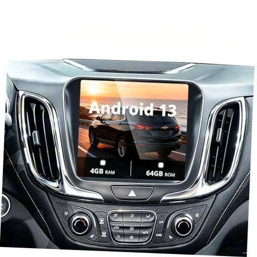 Qualcomm 8-Core Head Unit Car Radio Upgrade for 2017 Chevy Equinox, Manual AC