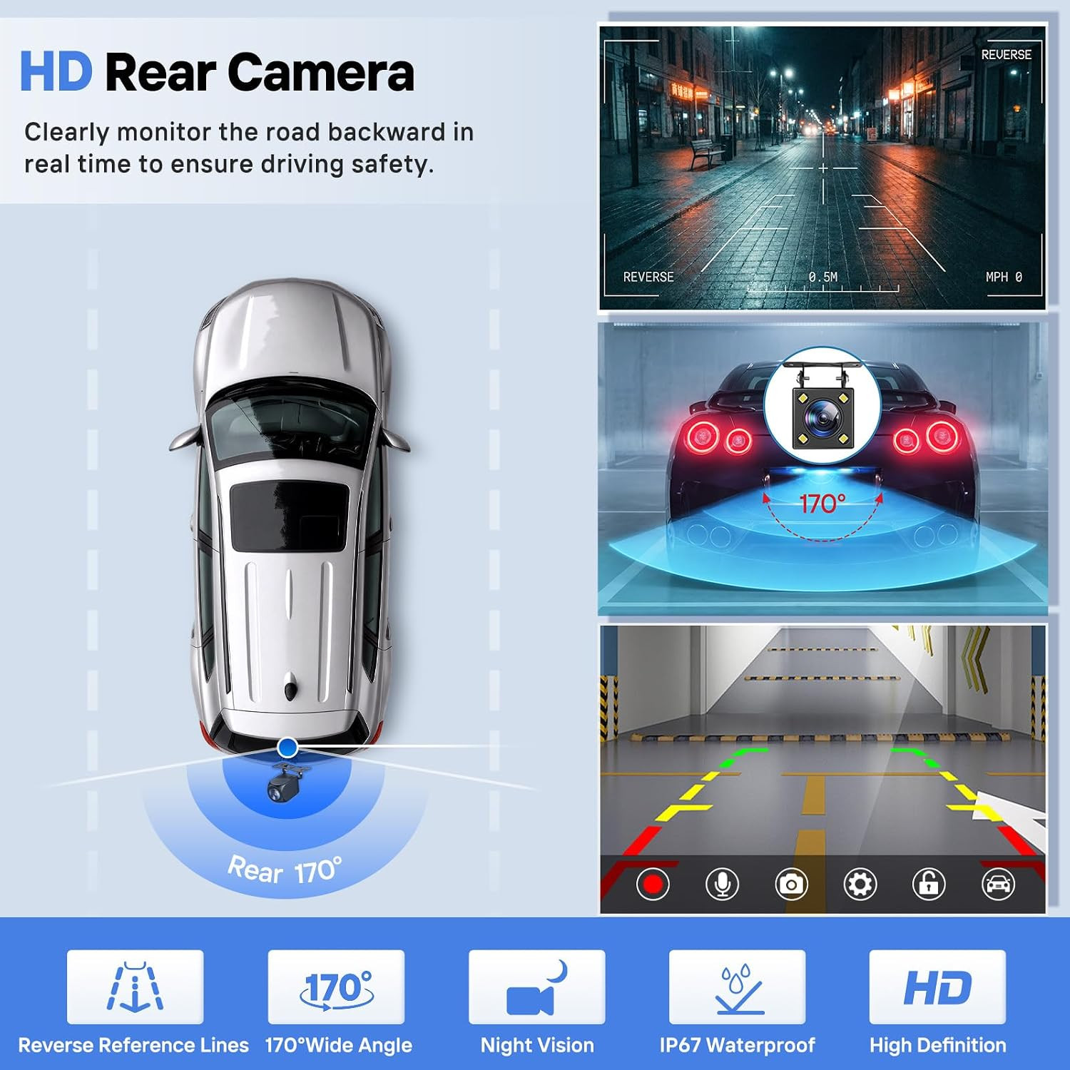 9″ Wireless Apple Carplay Screen for Car, Portable Touchscreen Apple Carplay & A