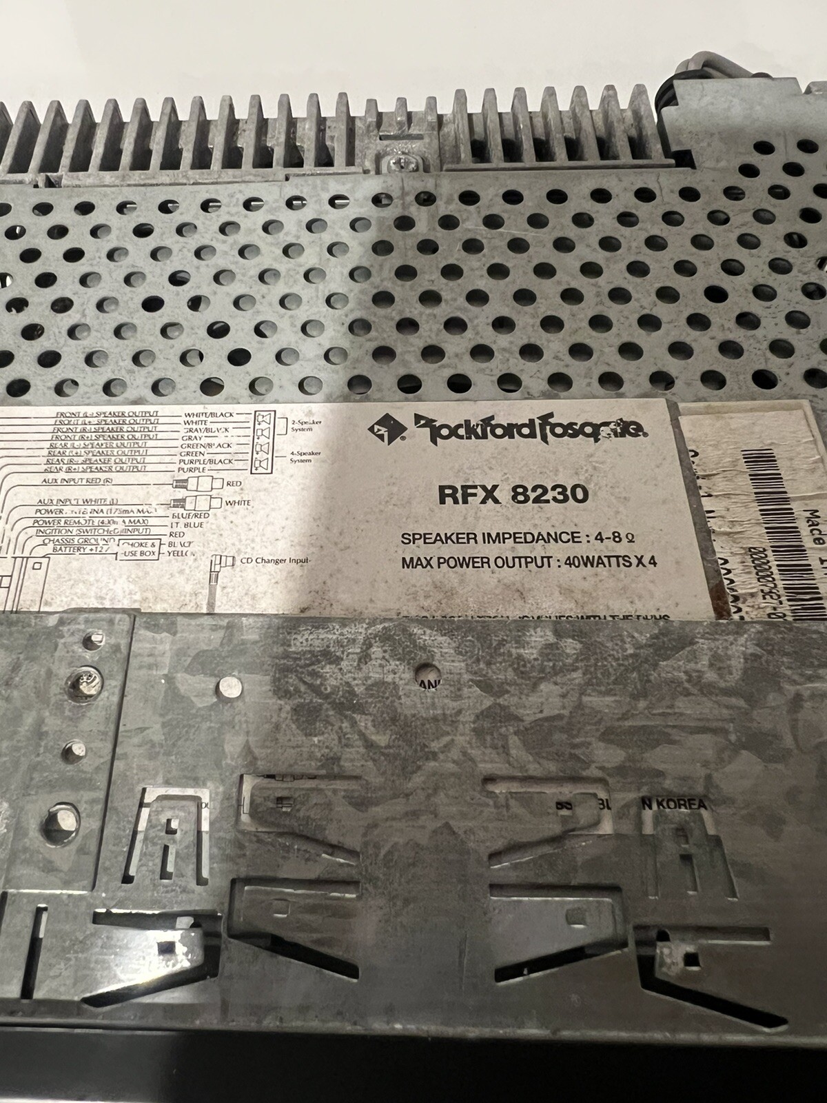 ✅ Rockford Fosgate RFX-8230 Cd Changer Controller CD Receiver Radio AS/PS