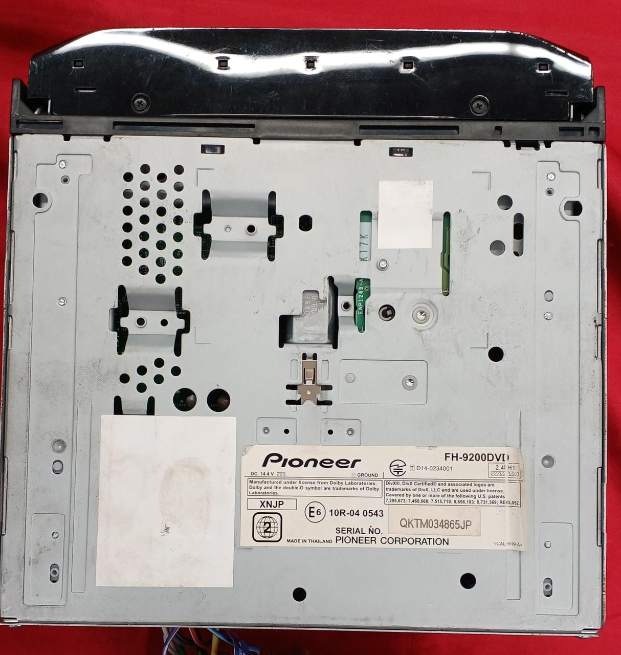 PIONEER FH-9200DVD CD/DVD Unit Car Audio, Good Condition From Japan