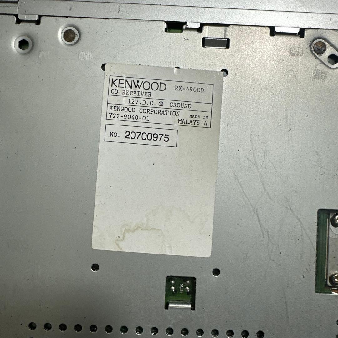 KENWOOD RX-490CD 1DIN CD Receiver Used in Japan 45W x4 RCA Output
