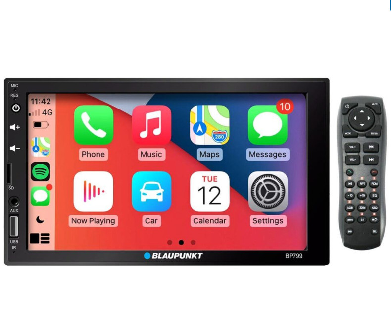 Blaupunkt Double DIN Mechless Receiver 7.0″ Android Auto Carplay Bluetooth BP799