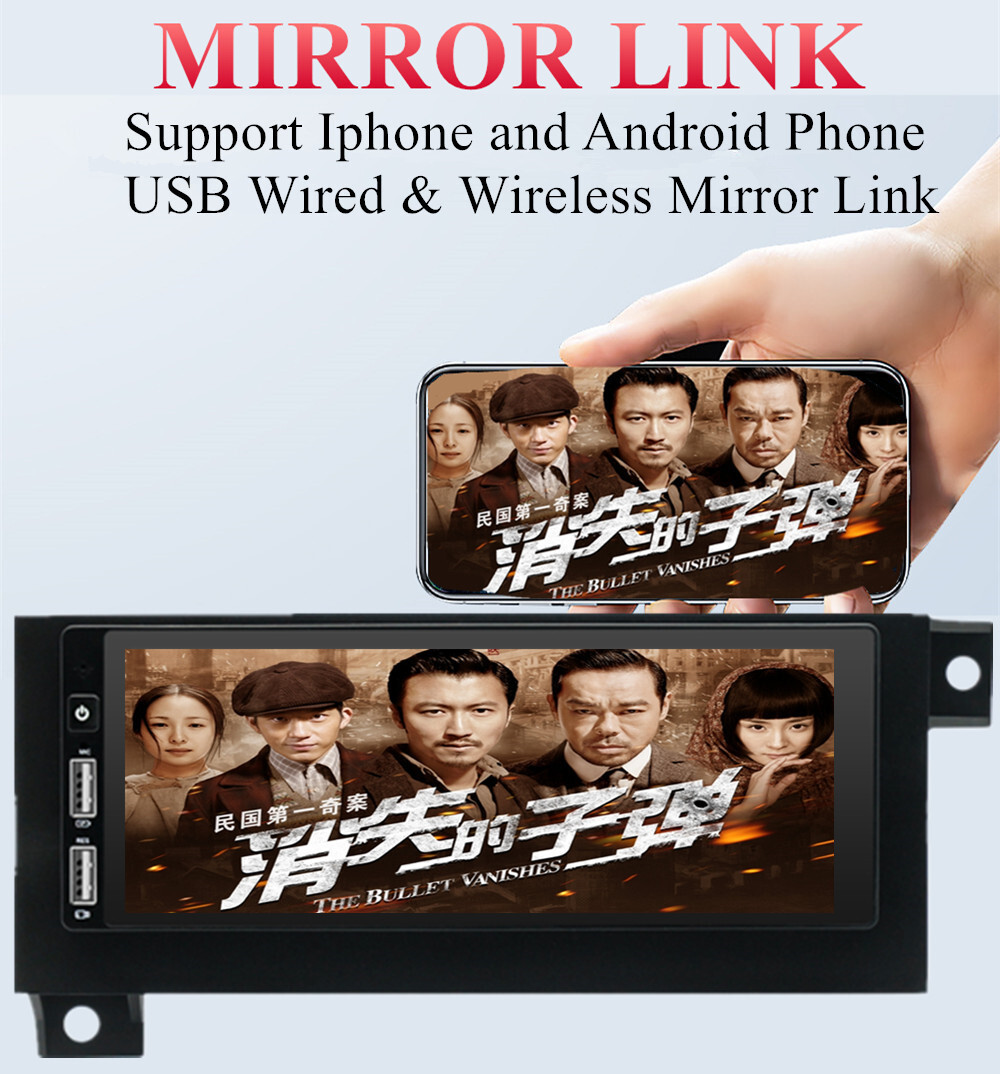 1 Din Car MP5 Player For Carplay GPS WiFi Fit For 1993-1998 Jeep Grand Cherokee