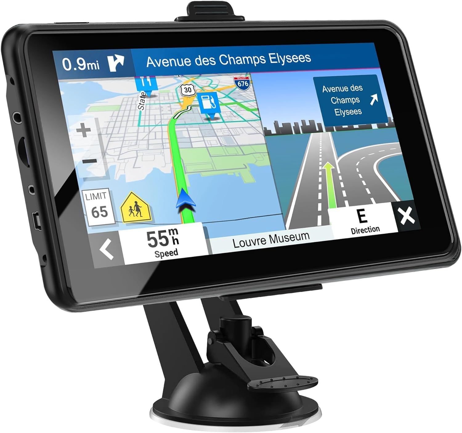 2026 Pro GPS Navigator for Car,Truck RV-7” HD Touchscreen Navigation System,…