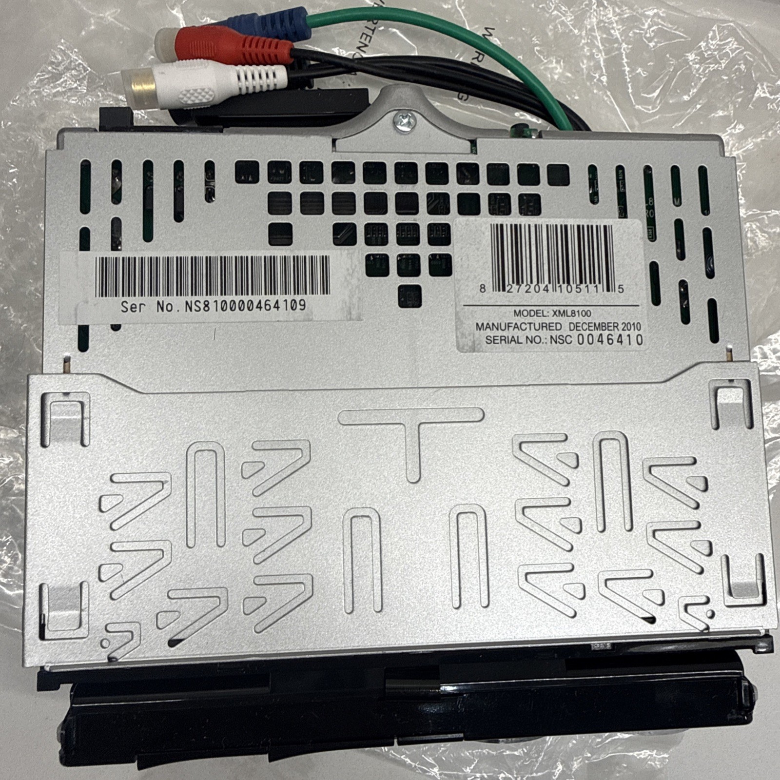 Dual Electronics XML8100 AM/FM Car Dashboard Mechless Receiver with iPod Docking