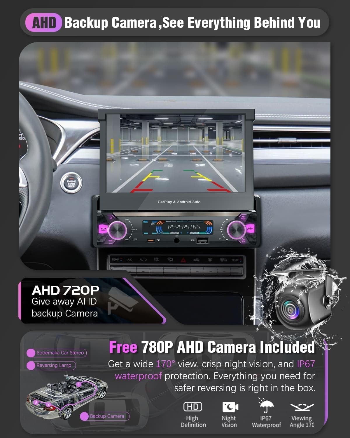 Control Your Drive With Wireless Carplay – 7 inch Touchscreen Car Radio