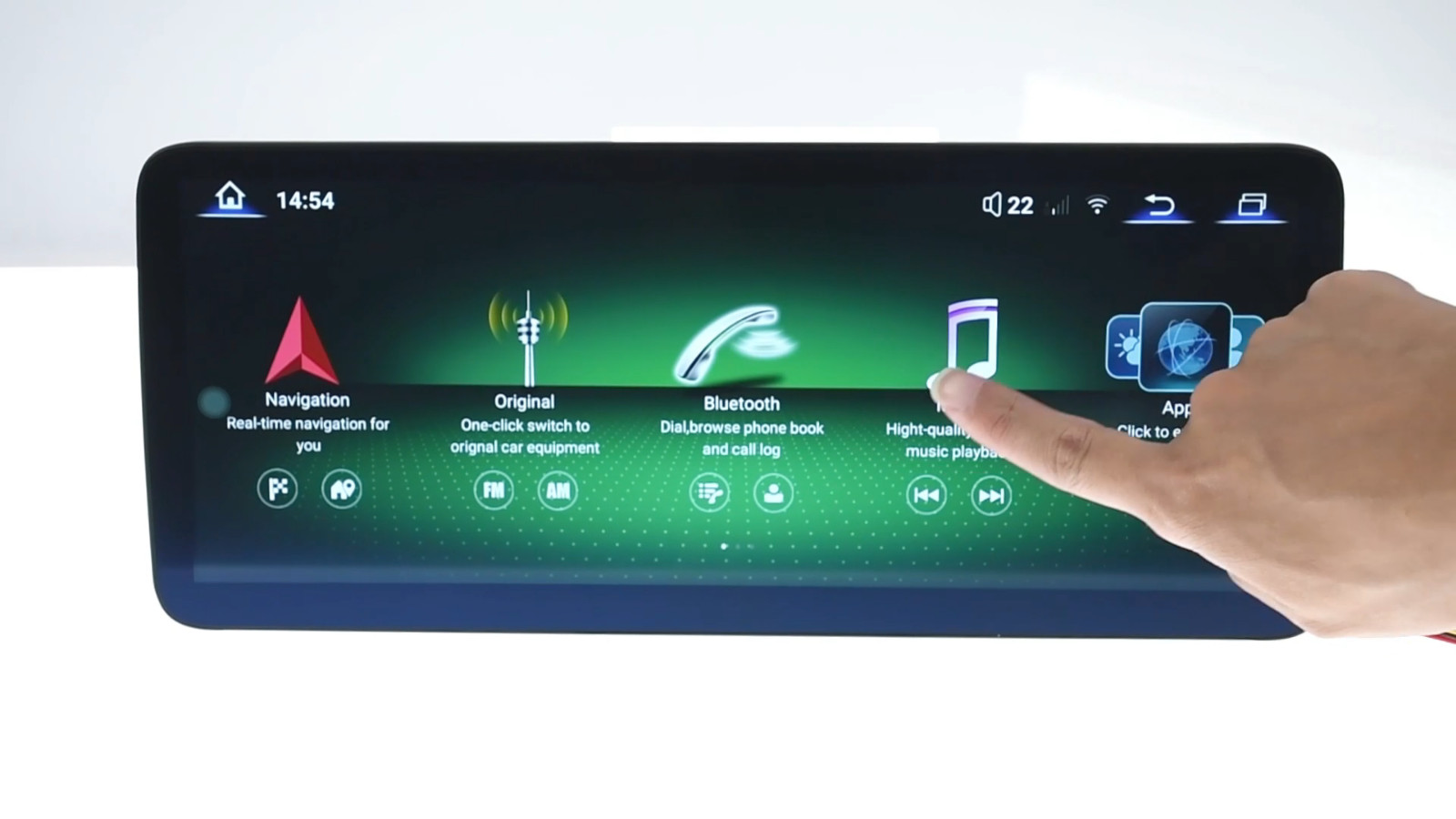 For Mercedes Benz C-Class S204 2008-2010 12.3” Car Radio Stereo Android Auto
