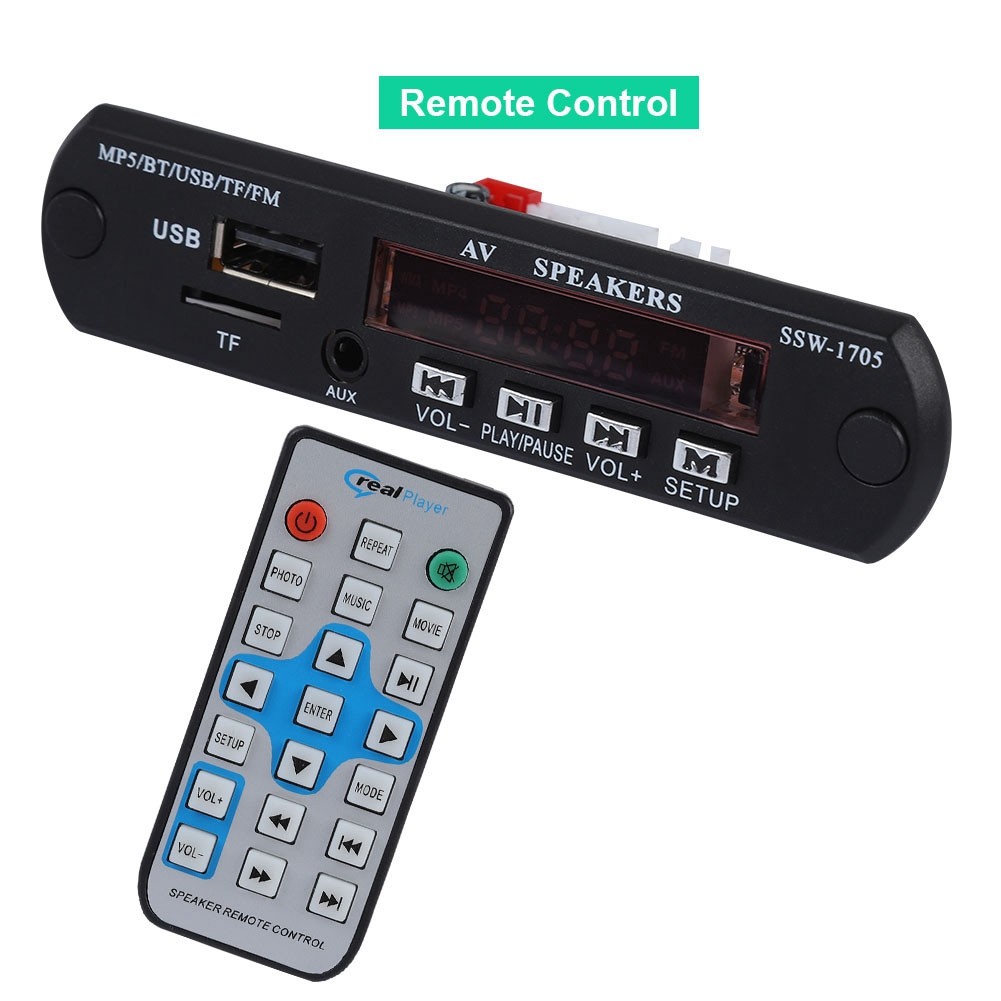 1280*720 HD MP5 Player SSD Stereo Bluetooth MP5 Player With FM/AUX Input Remote