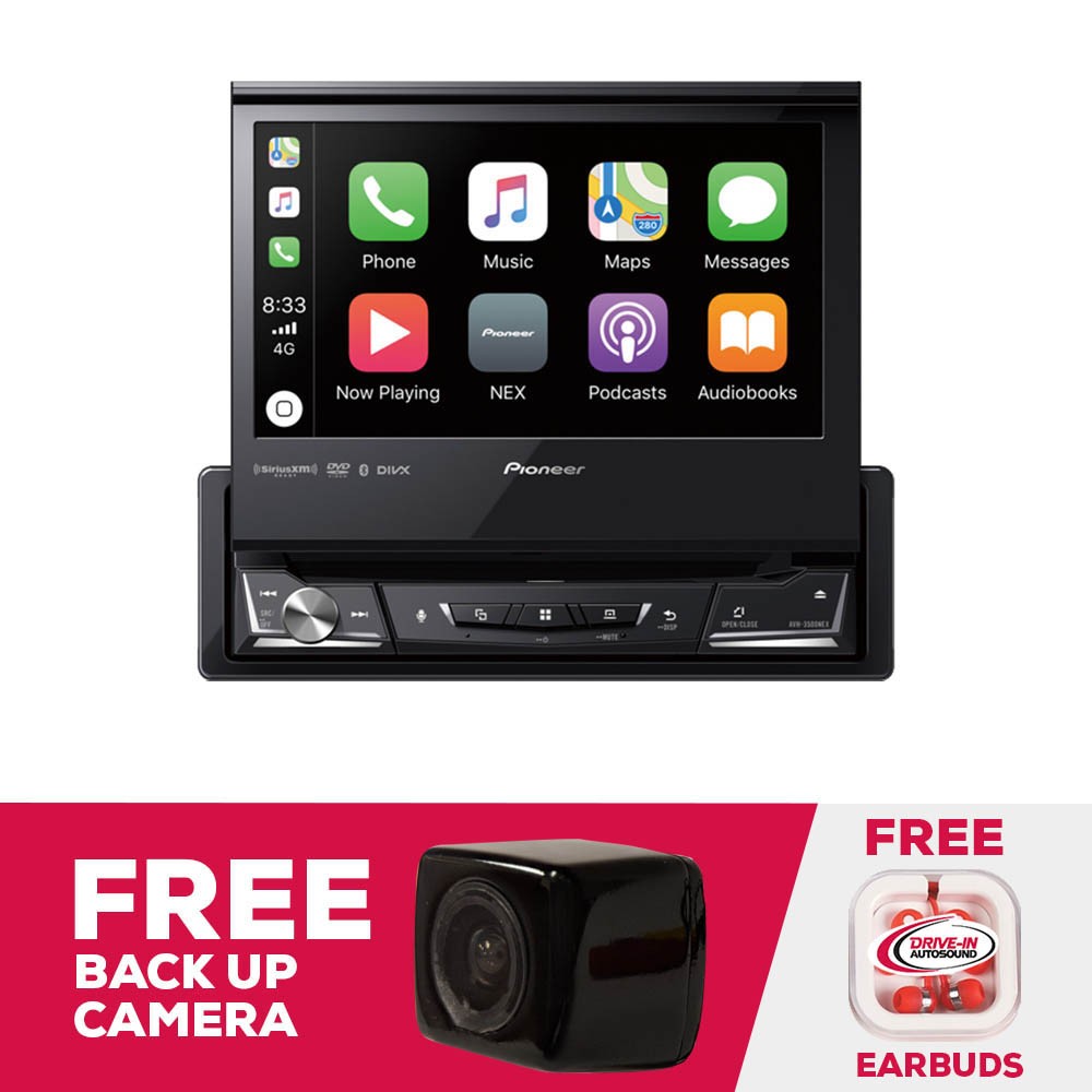 Pioneer AVH-3500NEX 7″ Single-DIN Multimedia DVD Receiver with Backup Camera