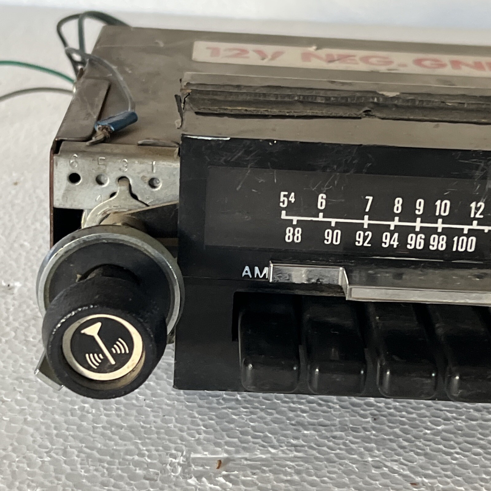 Vintage AM FM Car Radio Model AFC-1303 Untested