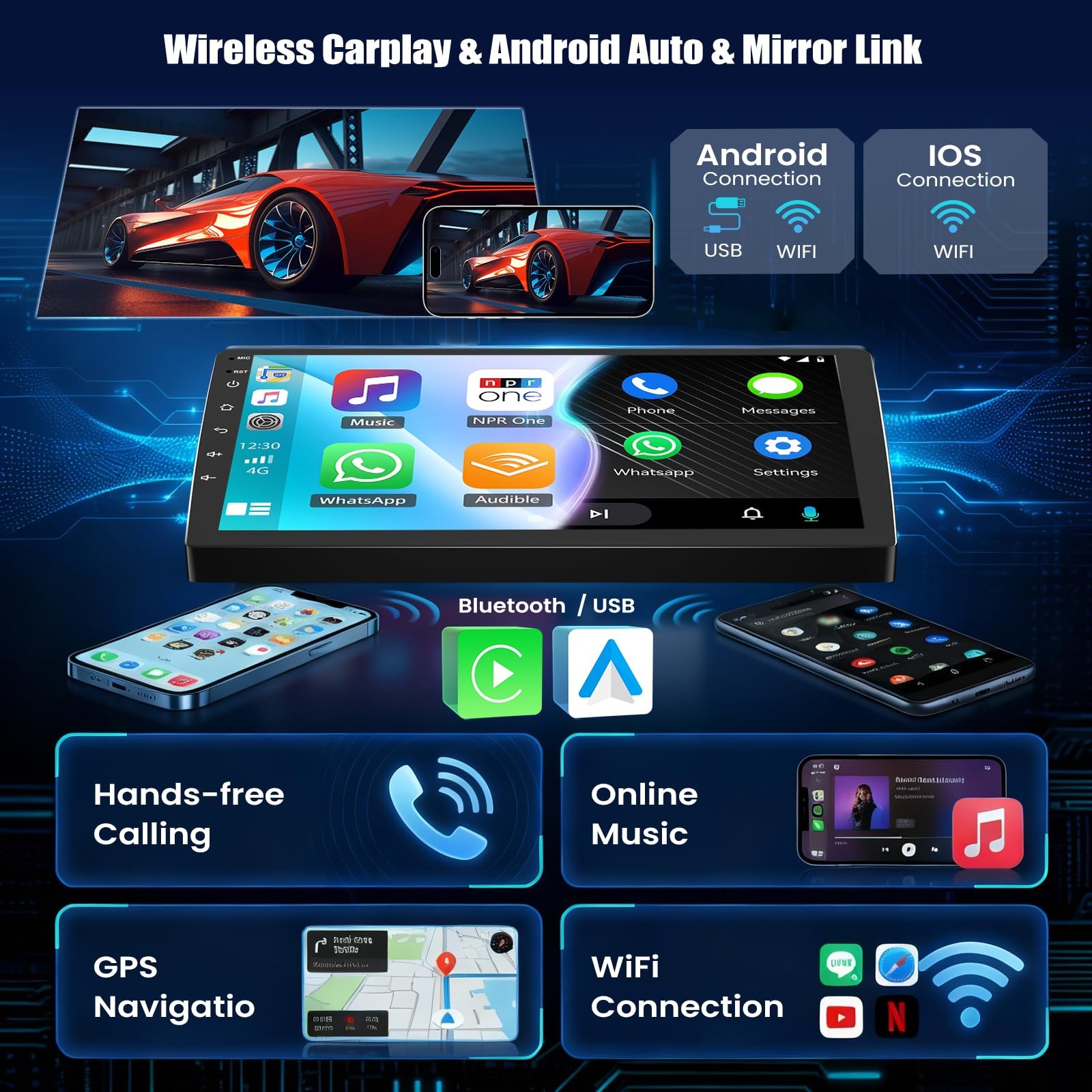 UNITOPSCI 6+128G Subaru Forester 2008-2012 Android Car Stereo