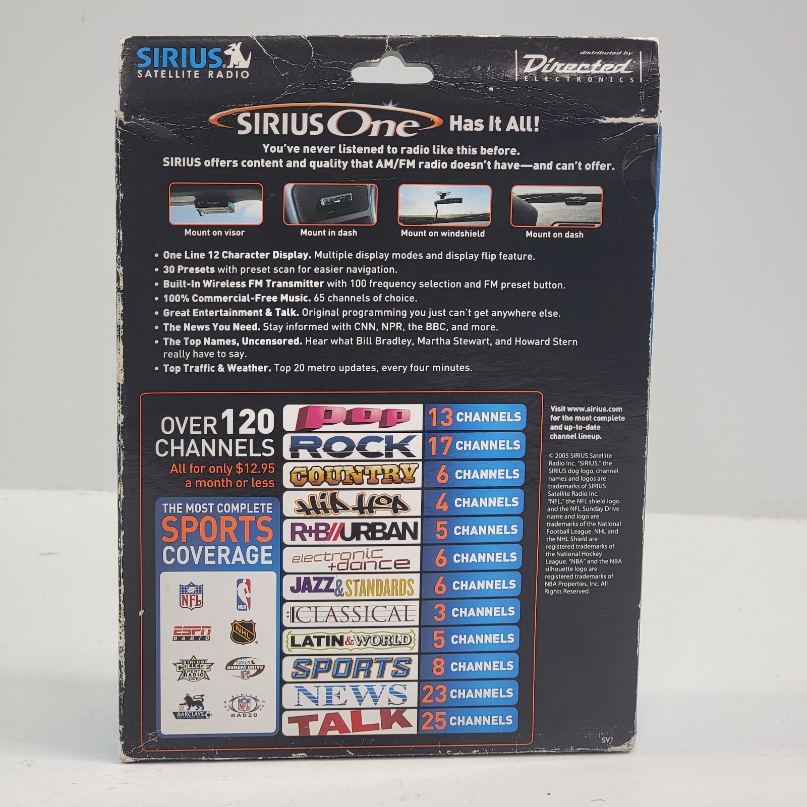 Sirius Satellite Radio Sirius One SV1 All-In-One w/ Remote Control NEW IN BOX
