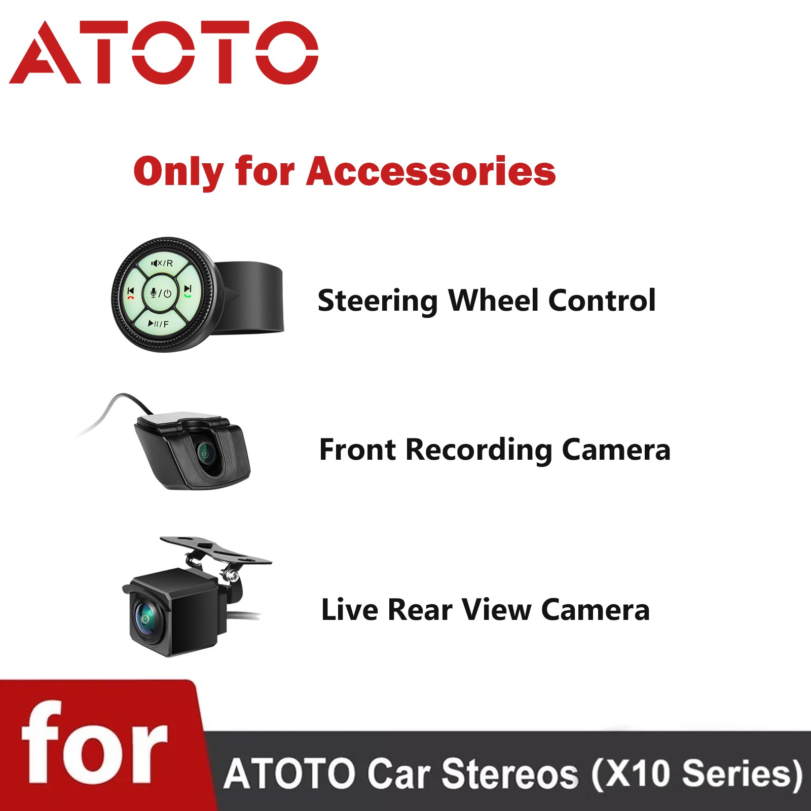 ATOTO 7″ X10 2DIN AI Car Stereo Wireless Carplay Android Auto 8G+128G+SWC &Cam