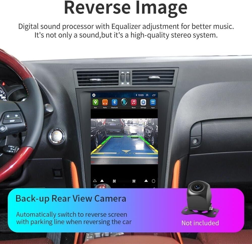 12.8” Car Stereo Radio Auto Android Carplay 2+32GB For Lexus GS300 GS350 GS450