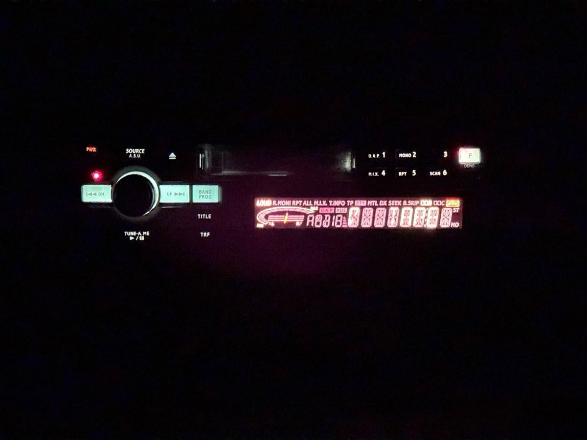 ALPINE TDA-7550J 1DIN Car Audio Cassette Deck Receiver Tested Working Rare