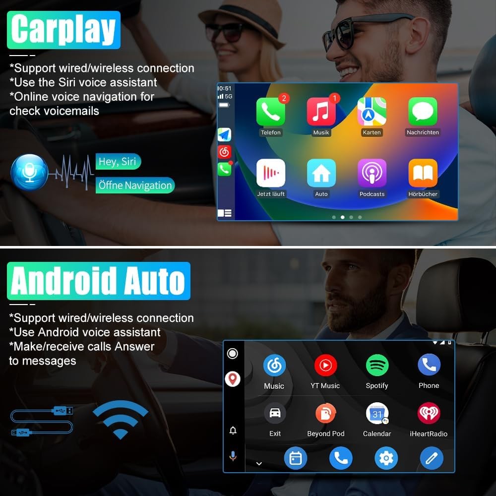 Android Car Radio For Jeep Wrangler JK 2007-2012 Carplay Bluetooth