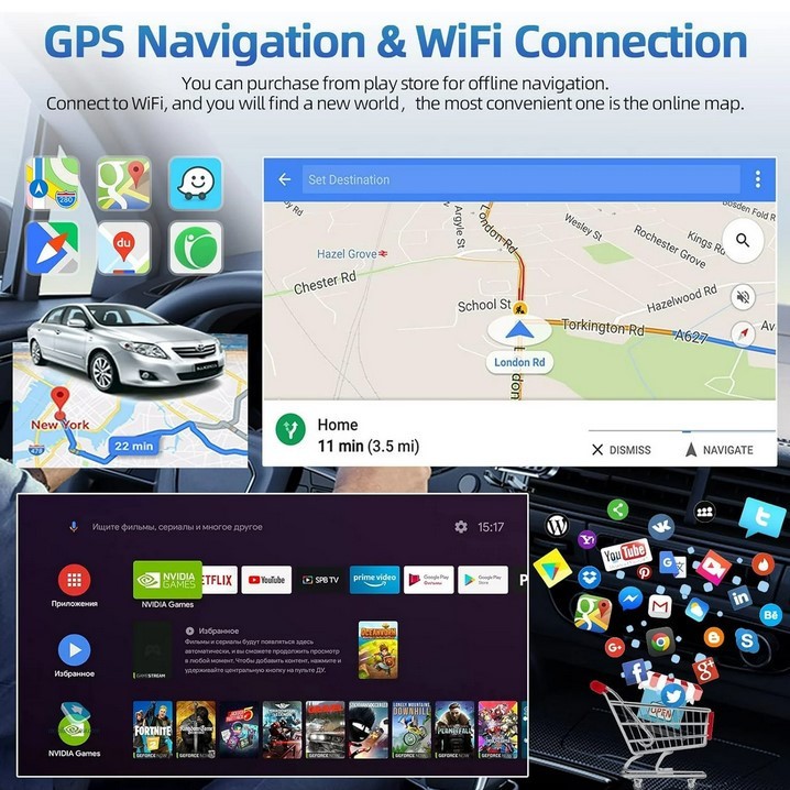 Kia Sportage Android CarPlay Radio 2010-2016 2+64GB Carplay GPS Navi