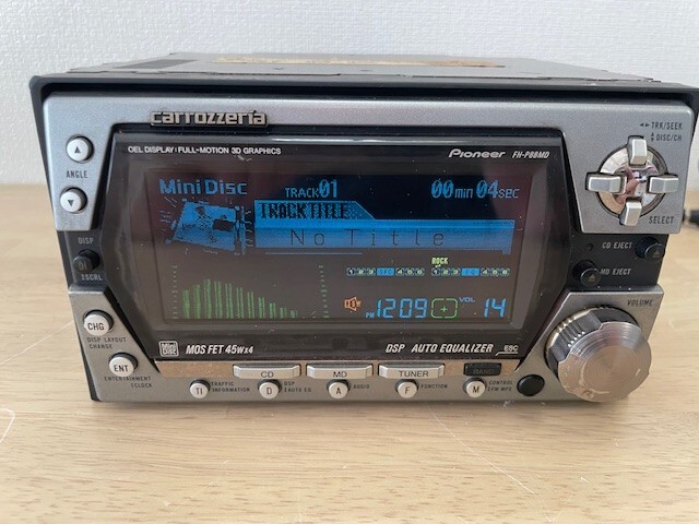 Pioneer carrozzeria FH-P88MD 2Din Car Audio CD MD Player Already Maintained
