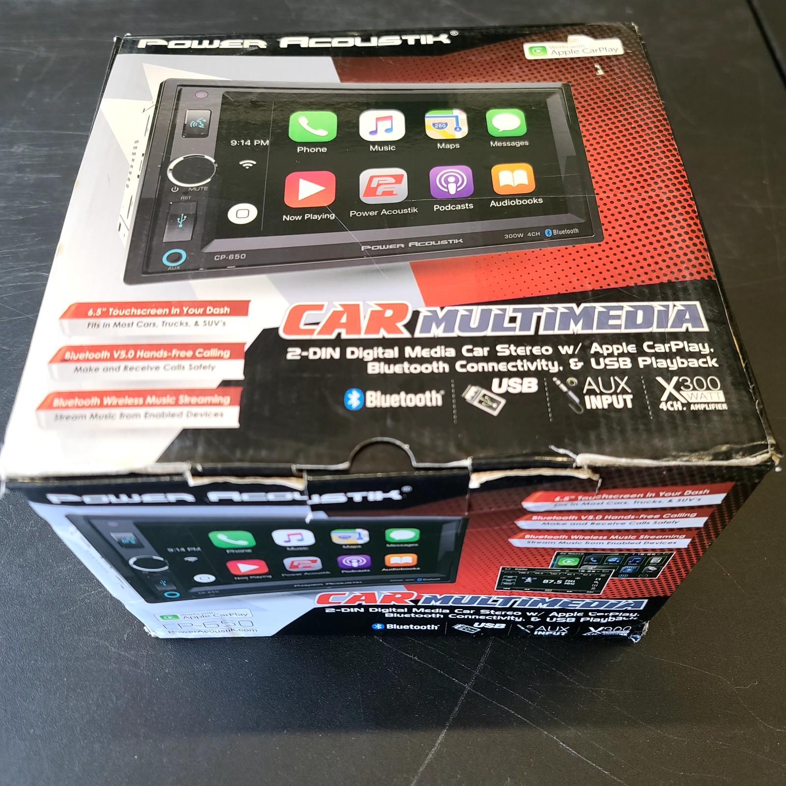 POWER ACOUSTIK CP-650 Double DIN For Parts
