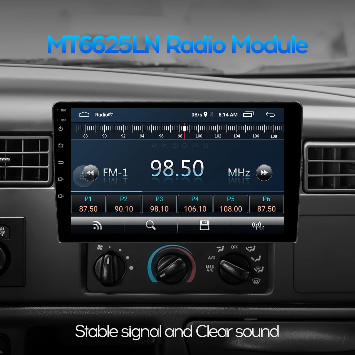10″ IPS Touchscreen Car Audio Video Receiver w/ Wireless CarPlay & Android Auto