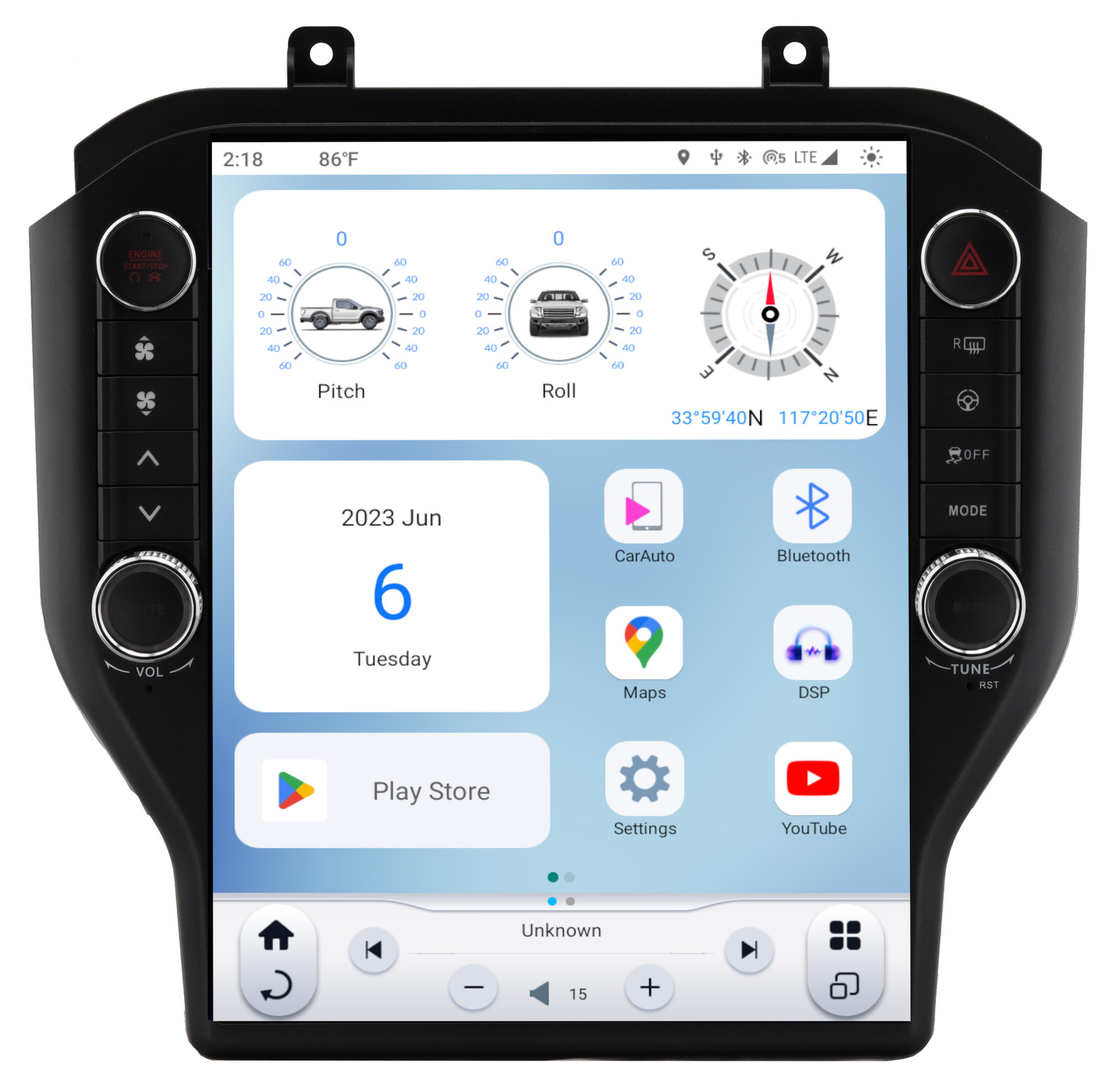 Linkswell 2015-UP FORD MUSTANG GENERATION 6 T-STYLE RADIO