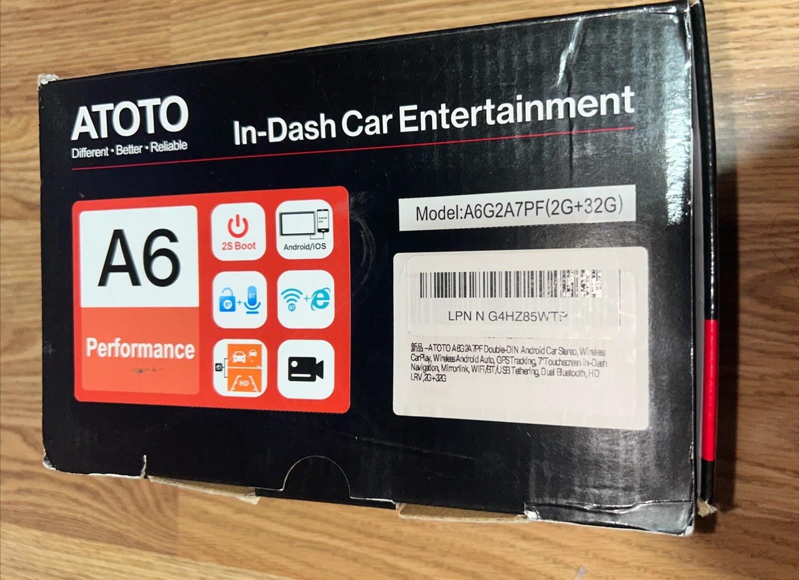ATOTO A6 PF Android Car Stereo 2G+32G, Wireless CarPlay A6G209PF