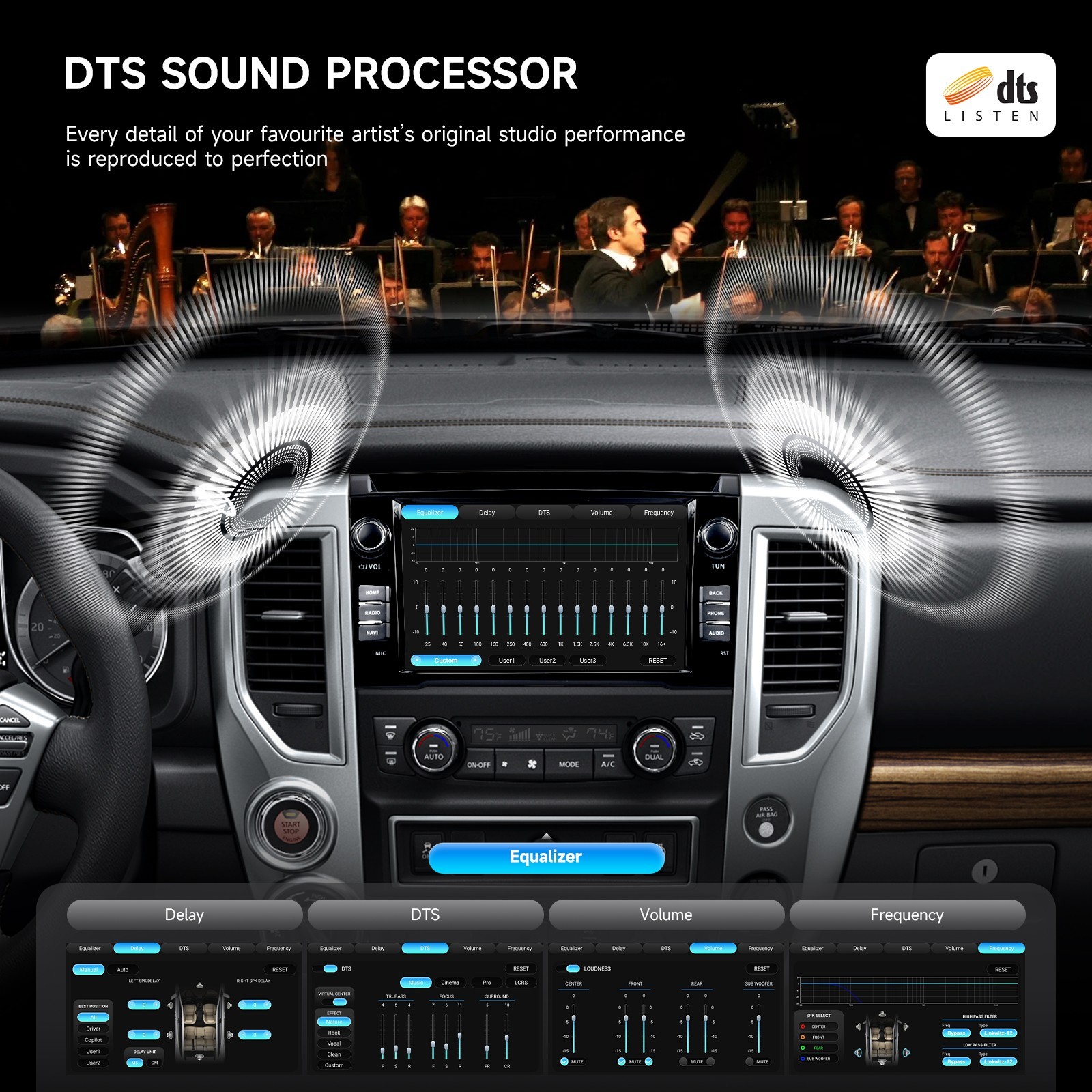 Dasaita Car Stereo for Nissan Titan 2016-2020 Android 13 Radio Gyro DTS GPS BT