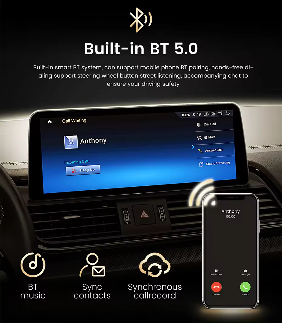 10.25“ Vertical Screen for BMW 5 Series F10 F11 2011-2012 Linux CIC Touch Screen