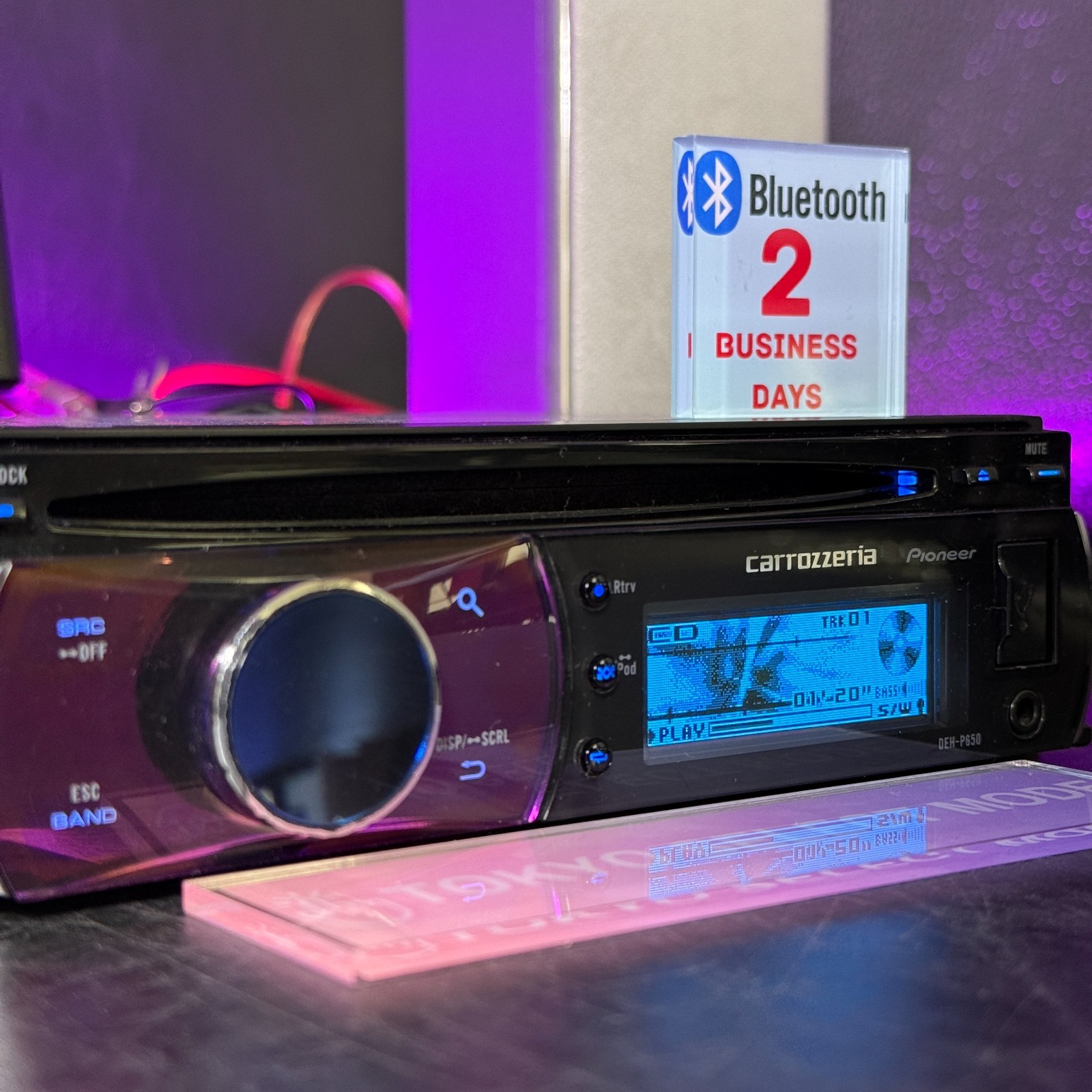 Pioneer Carrozzeria DEH-P650 1Din Car CD Player AUX USB Tested Working In Stock