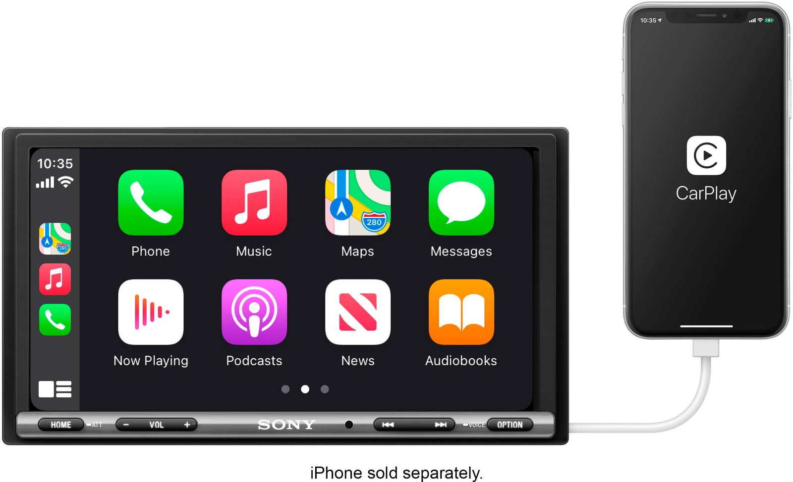 Sony – 6.95″ Android Auto and Apple CarPlay Bluetooth Digital Media Receiver …