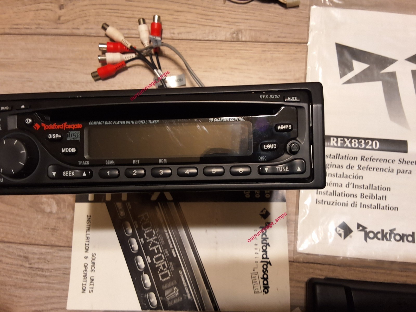 Rockford Fosgate RFX-8320 Car Audio CD PLAYER OLD SCHOOL W/Remote