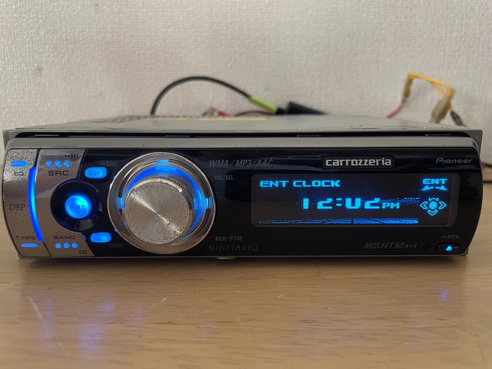 Pioneer Carrozzeria DEH-P710 1DIN Car Audio CD Bluetooth Player Tested Working