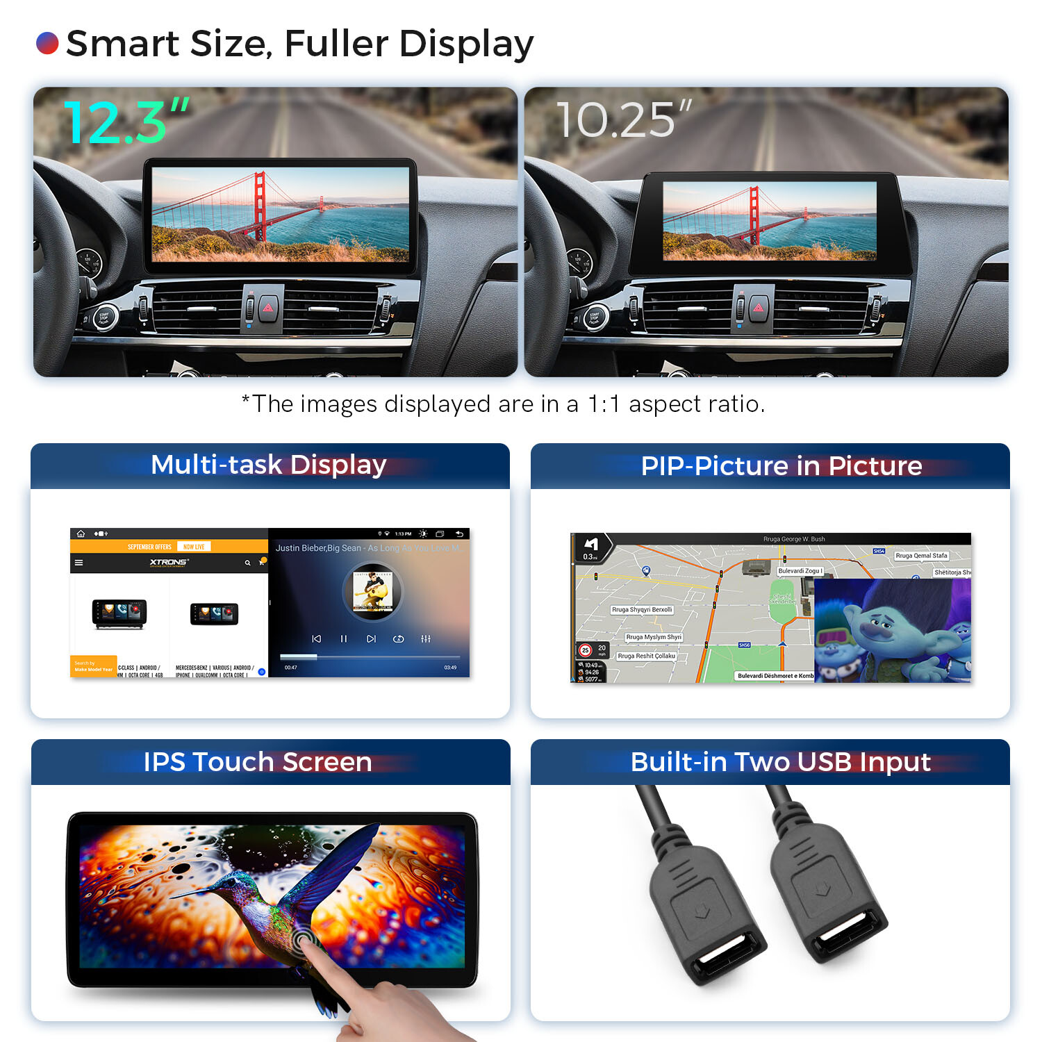 12.3″ IPS Android 13 8-Core CarPlay Stereo GPS Navi 4G For BMW X3 F25/X4 F26 NBT