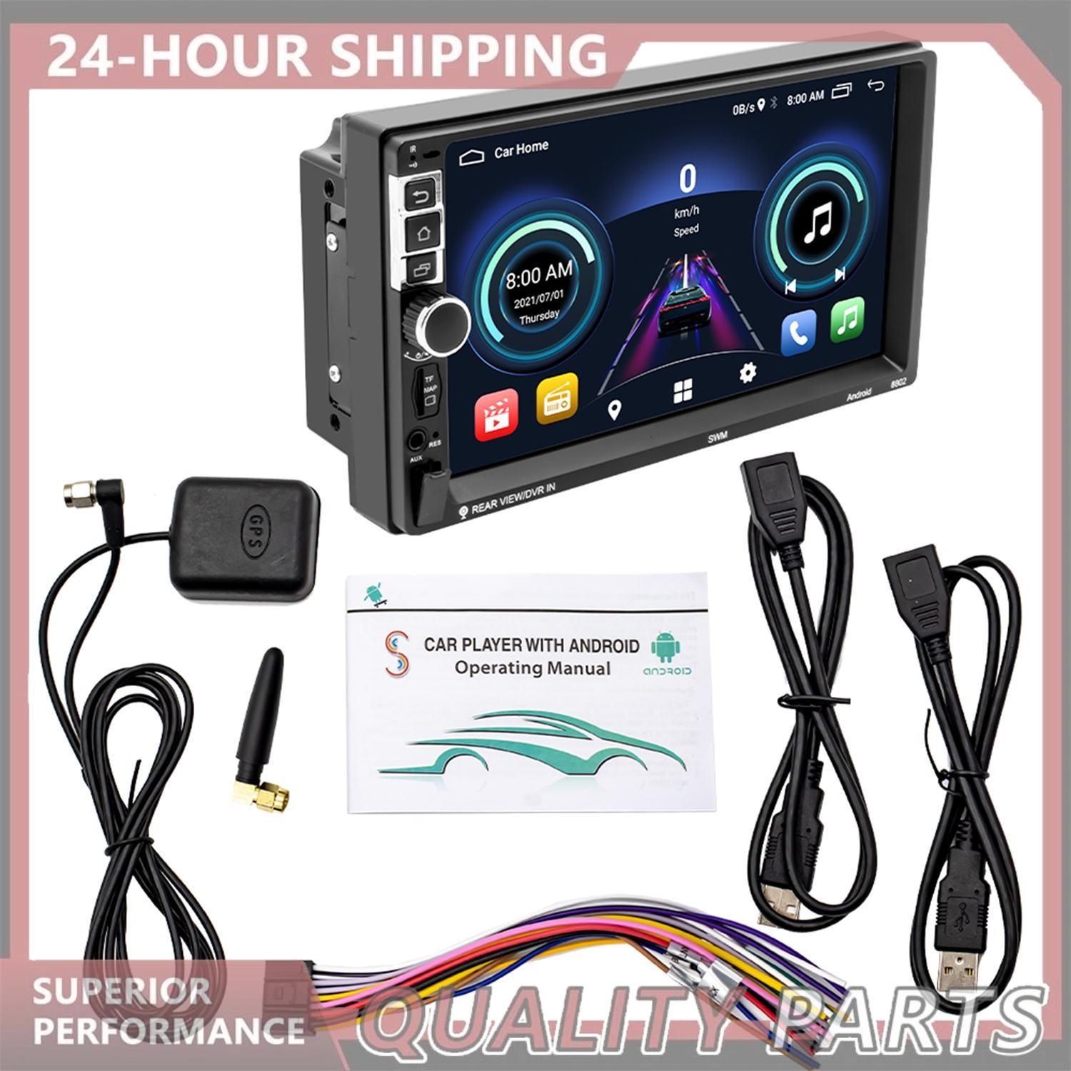 7″ 1+16G 2-Din Car Radio Android 10.1 Bluetooth WIFI Steering Wheel S-8802C