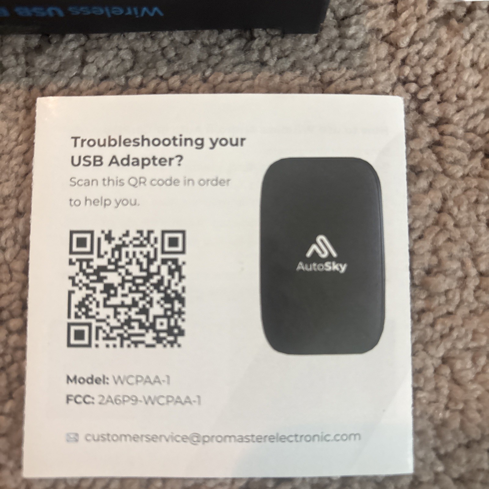 AutoSKY Wireless USB box CarPlay Android Auto Adapter NEW-SEALED
