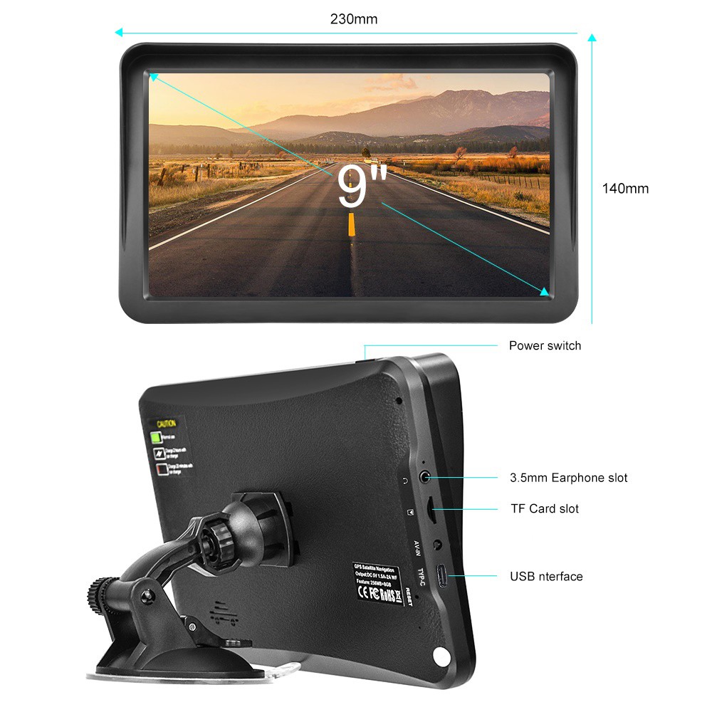 Gps Navigation for Car/Truck Touch Screen Maps w/ Spoken Direction 7″ Screen