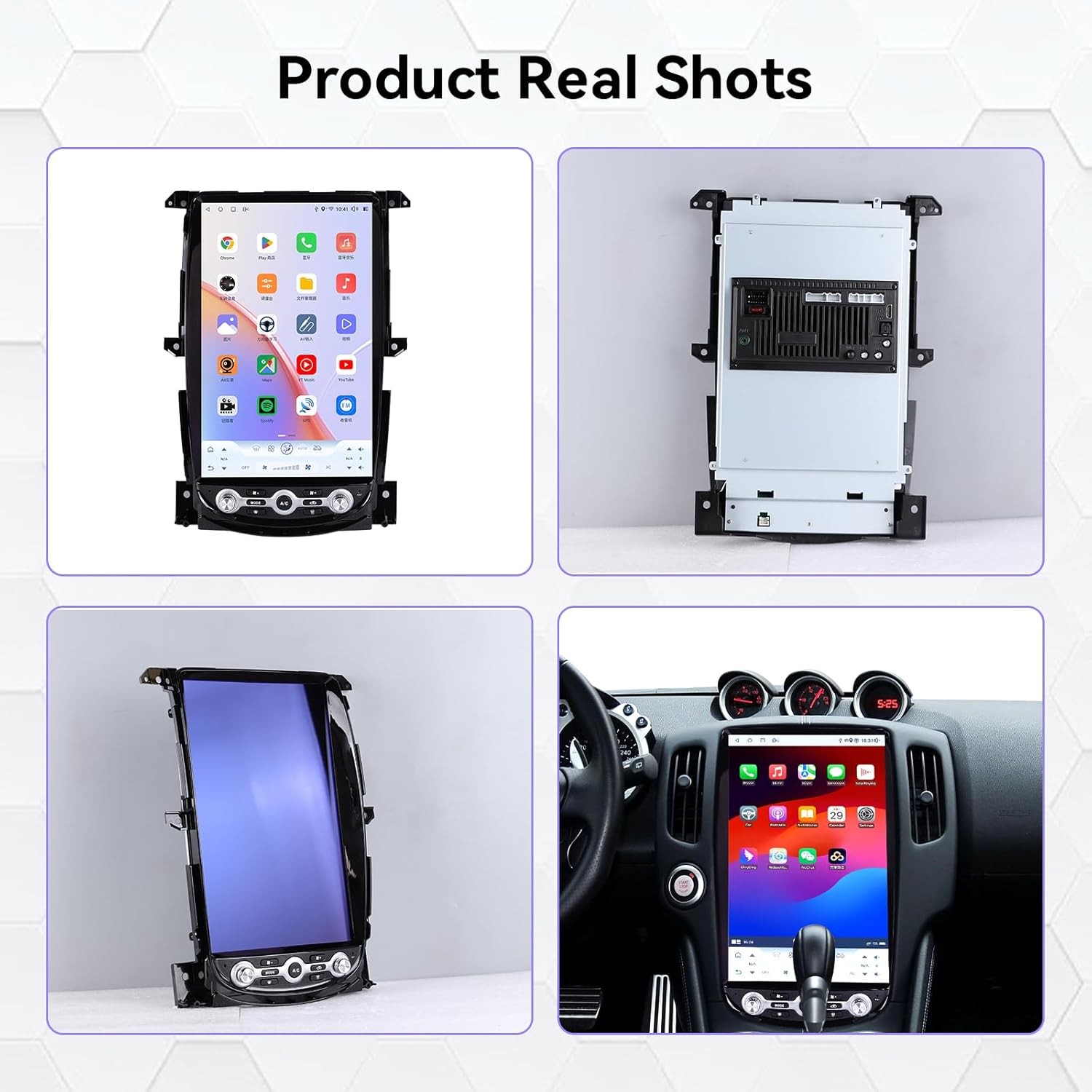 14.5″ Tesla Style Car Radio Android GPS Navi Head Unit For Nissan 370Z 2005-2019