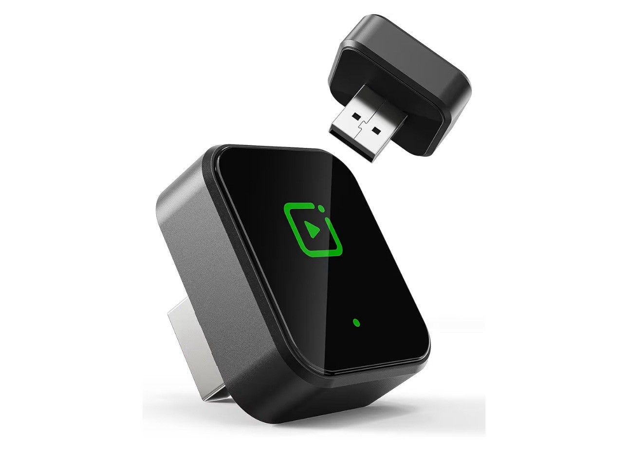 Carplay Wireless Adapter (Carplay Gray) Wired to Wireless