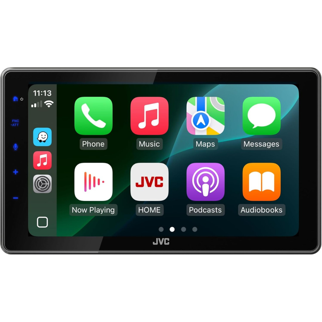 JVC KW-Z900W 1DIN 9″ Digital Multimedia Receiver w/ Apple CarPlay & Android Auto