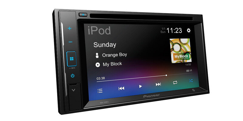 Pioneer AVH-240EX 6.2″ Touchscreen DVD Receiver + XV-30LCC License Plate Camera