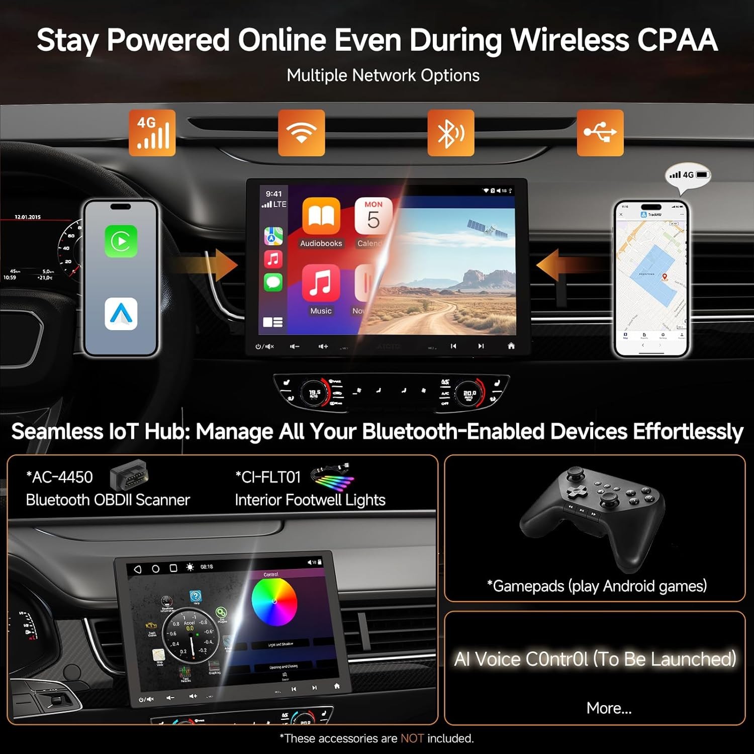 ATOTO 10.1″ S8 Ultra 1& 2Din Android Car Stereo 6+128G Wireless CarPlay ChatGPT